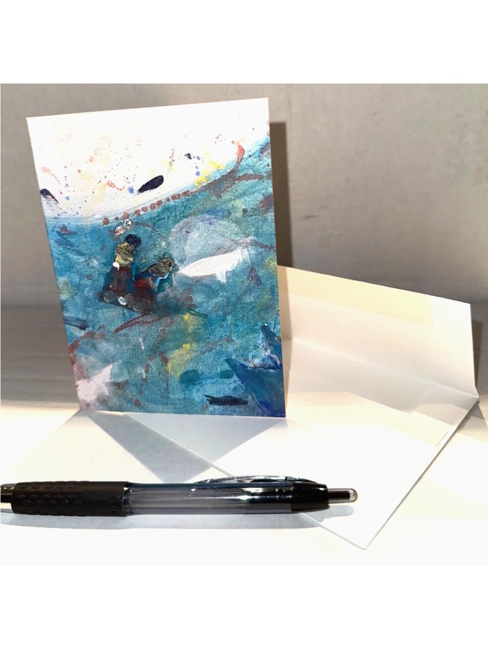 Note Cards Original Art Set of 5 w/envelopes Reproductions by Caroline Grace